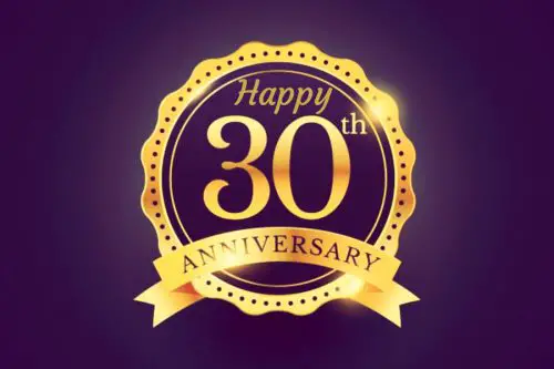 Happy 30th Anniversary