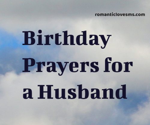 Birthday Prayers for a Husband