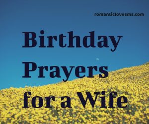 Birthday Prayers for a Wife